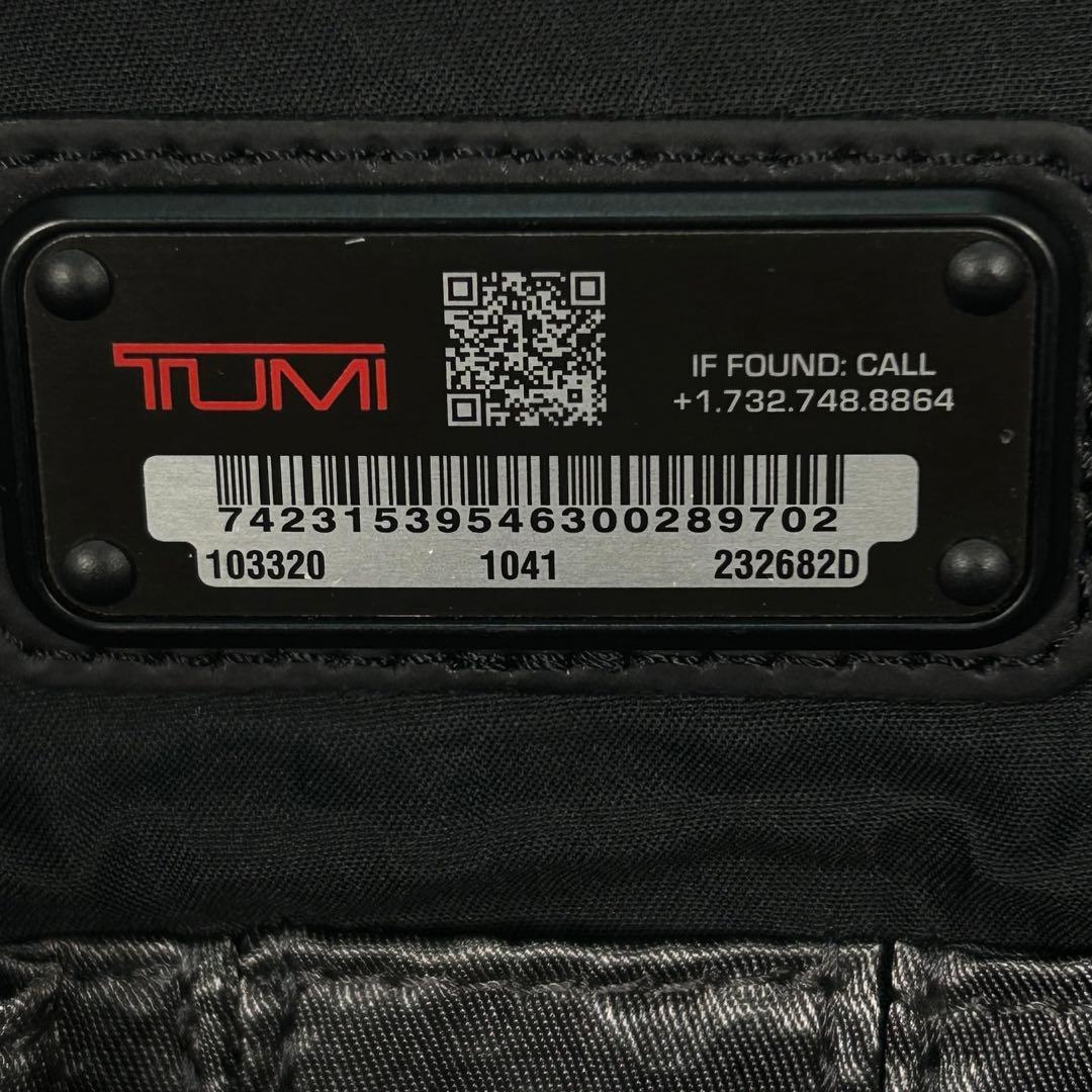 極美品 TUMI ALPHA BRAVO 「デイヴィス」 保存袋付き