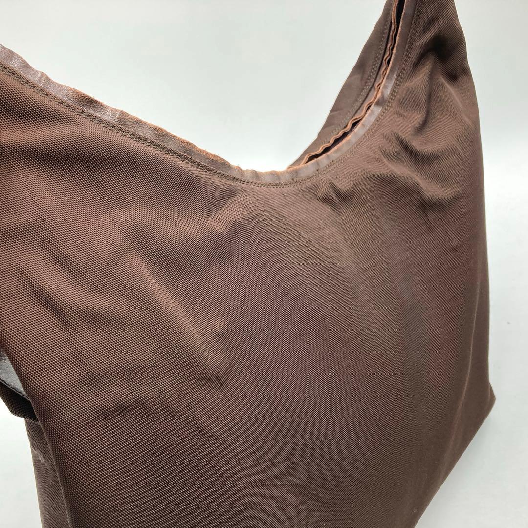 GUCCI グッチ ショルダーバッグ ブラウン ナイロン イタリア製