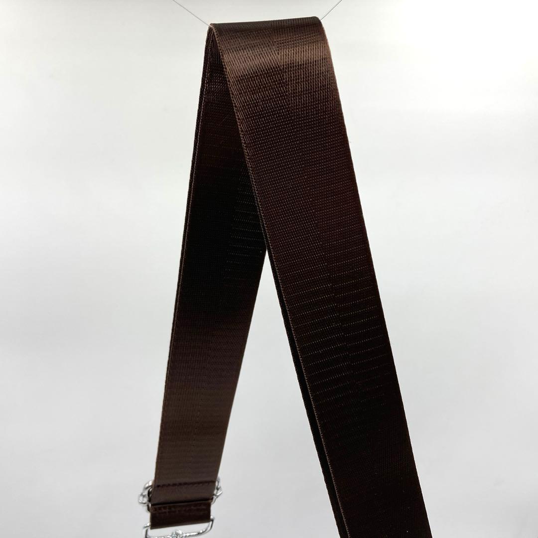 GUCCI グッチ ショルダーバッグ ブラウン ナイロン イタリア製