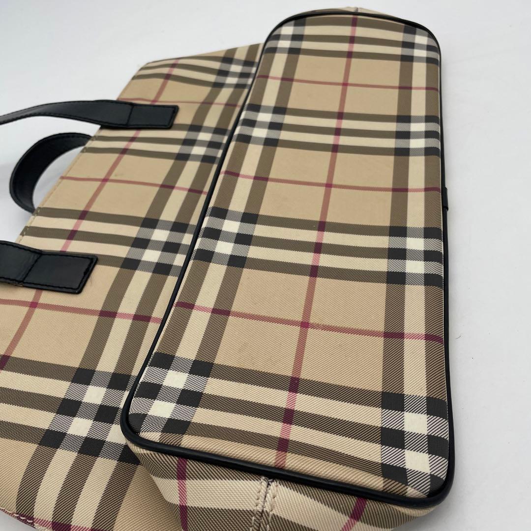 【akp様】Burberry バーバリーロンドンノバチェックPVCトートバック②