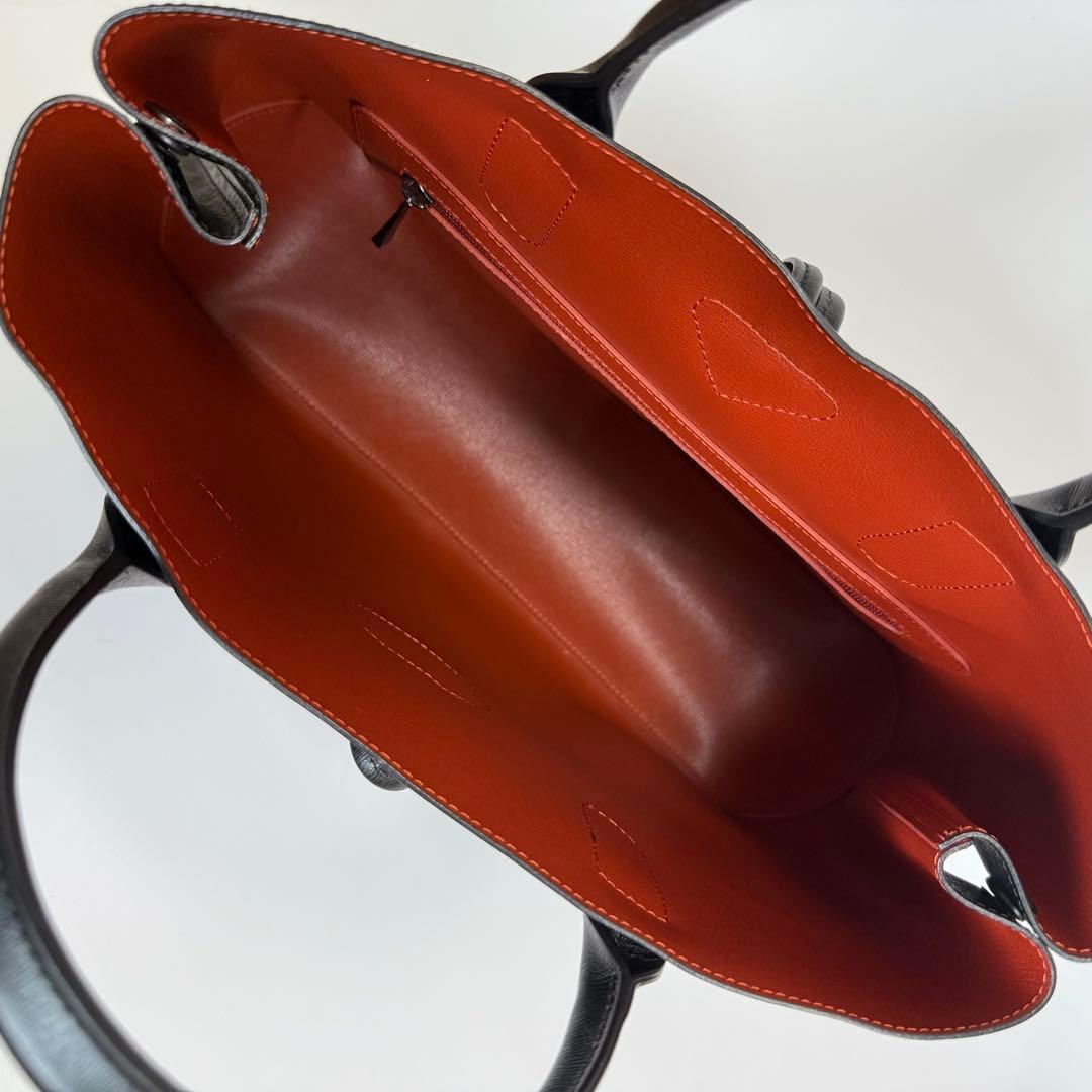 【美品】LONGCHAMP ロゾ レザー トートバッグ　卒業式　入学式　通勤