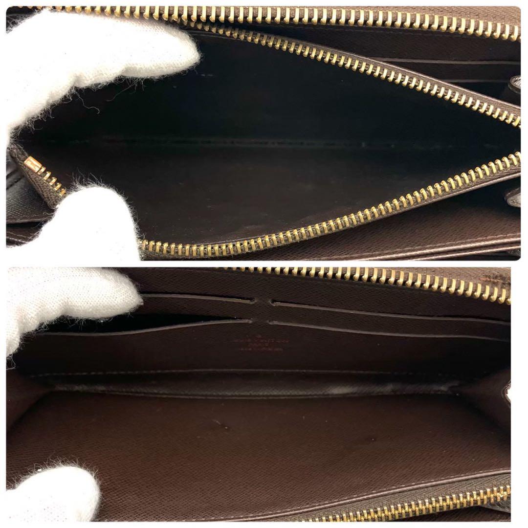正規品 ルイヴィトン 長財布 ジッピーウォレット ダミエ エベヌ
