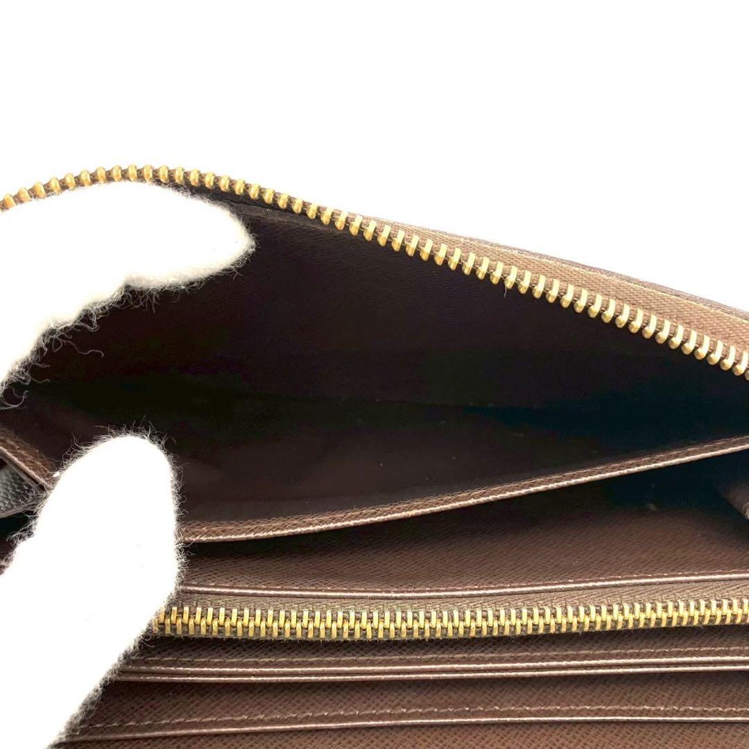 正規品 ルイヴィトン 長財布 ジッピーウォレット ダミエ エベヌ
