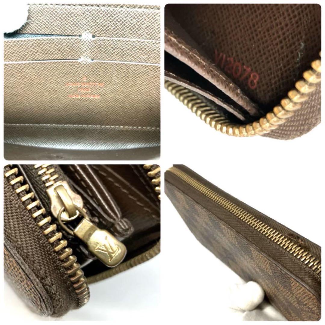 正規品 ルイヴィトン 長財布 ジッピーウォレット ダミエ エベヌ