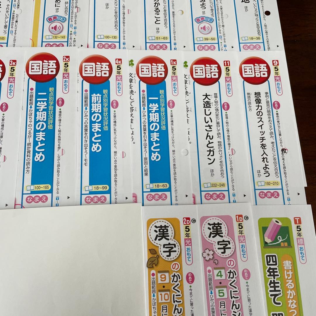 【最新版】小学5年　国語　カラーテスト　令和6年度　１年分