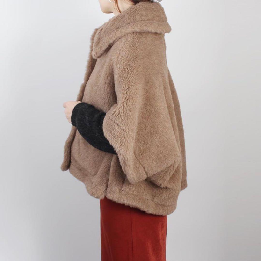 マックスマーラ テディベア カシミヤケープ ニューテルツォ 定価356,400円