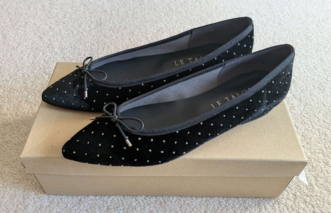 【新品】LE TALON ポインテッドグリッタードットバレエ 24cm