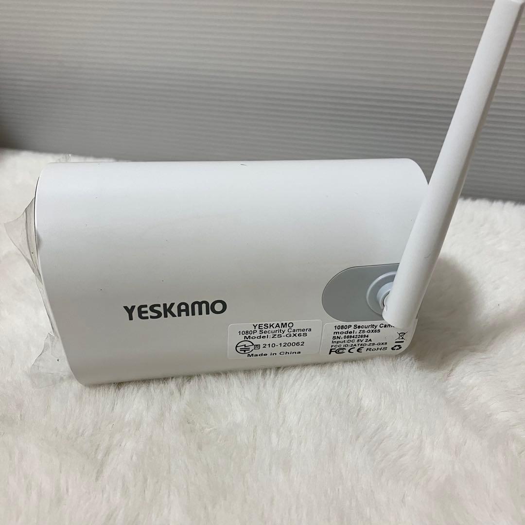 未使用級 YESKAMO ソーラーパネル 電池式防犯カメラ ZS-GX6S 防水