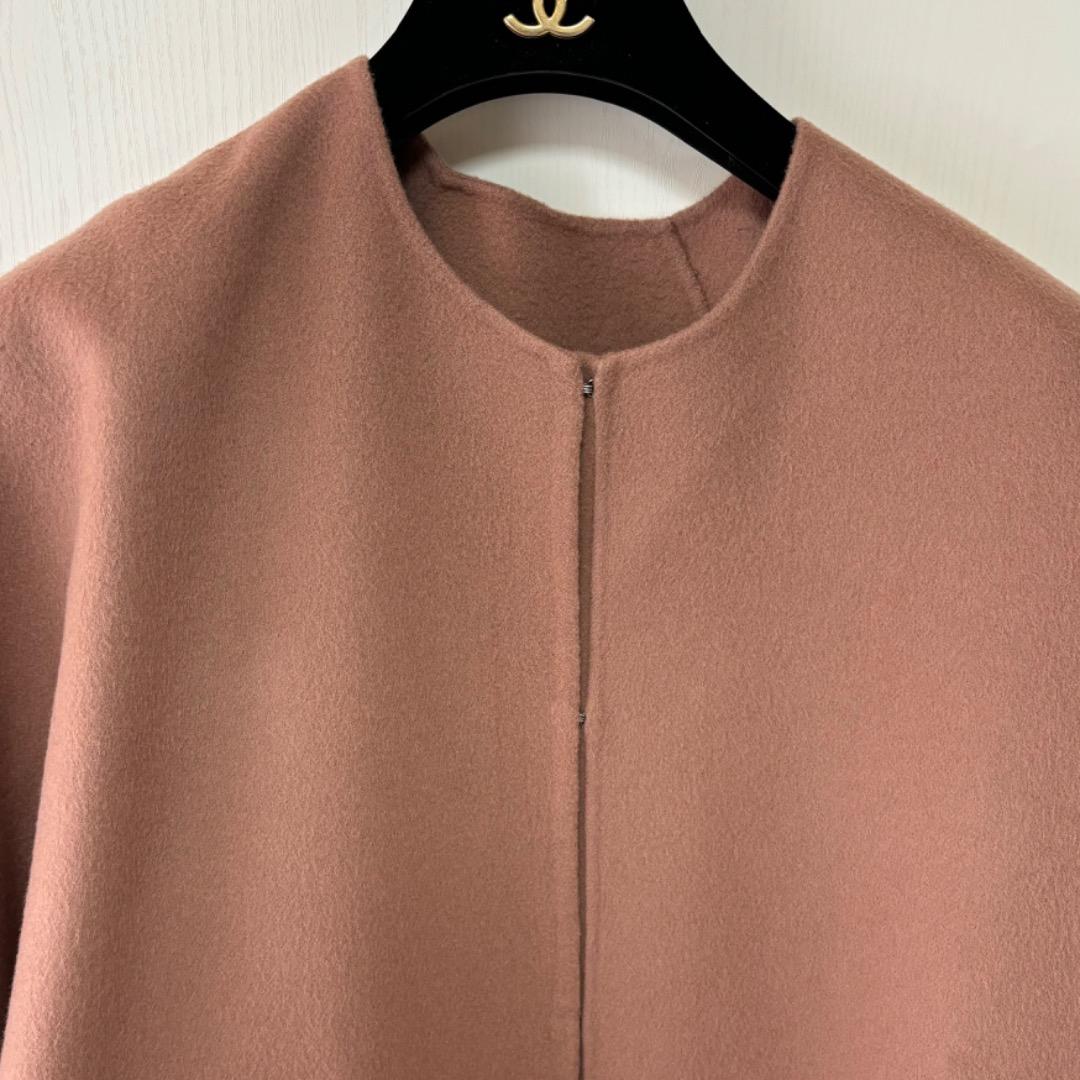 21aw Theory luxe ケープコート 350ヴィンテージトープブラウン