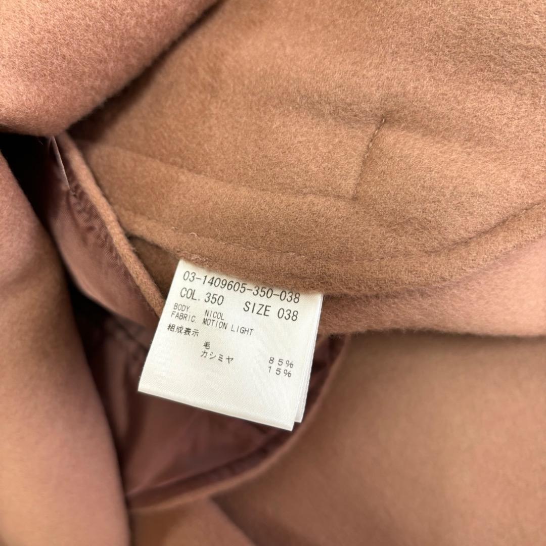 21aw Theory luxe ケープコート 350ヴィンテージトープブラウン