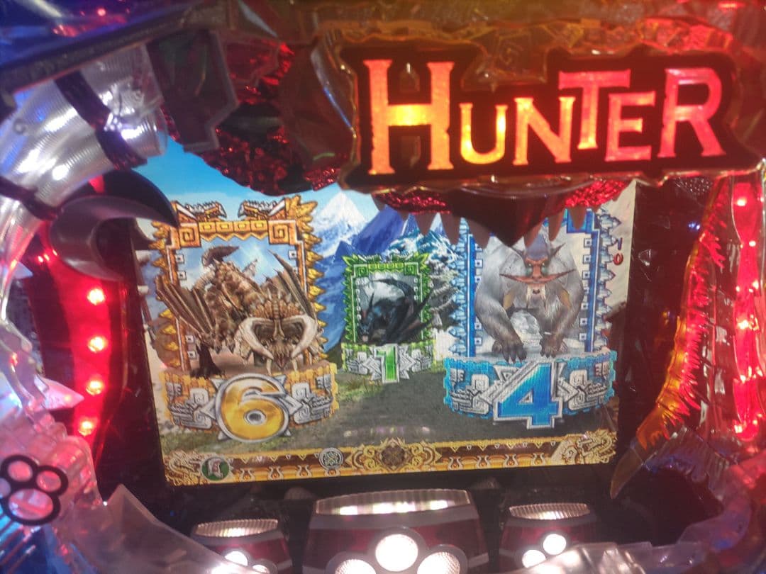 パチンコ卓上BOXモンスターハンター　199バージョンです。モンハン　サミー