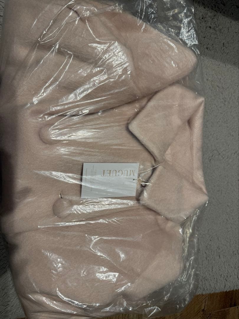 muguet ミュゲ シャギーロングコート ピンク