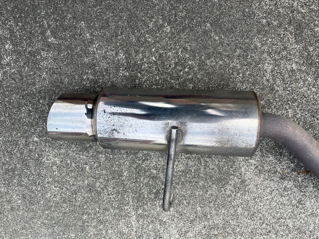 メーカー不明ジムニーja12.ja22用ステンレススチール シングル出しマフラー