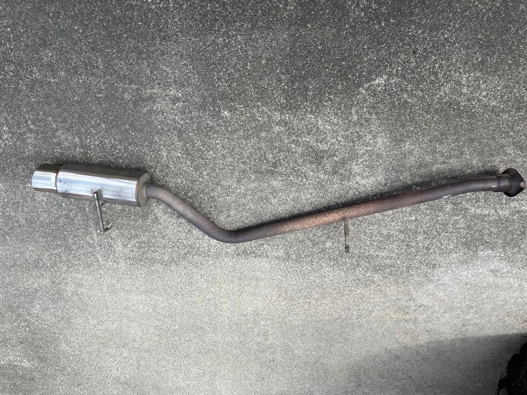 メーカー不明ジムニーja12.ja22用ステンレススチール シングル出しマフラー