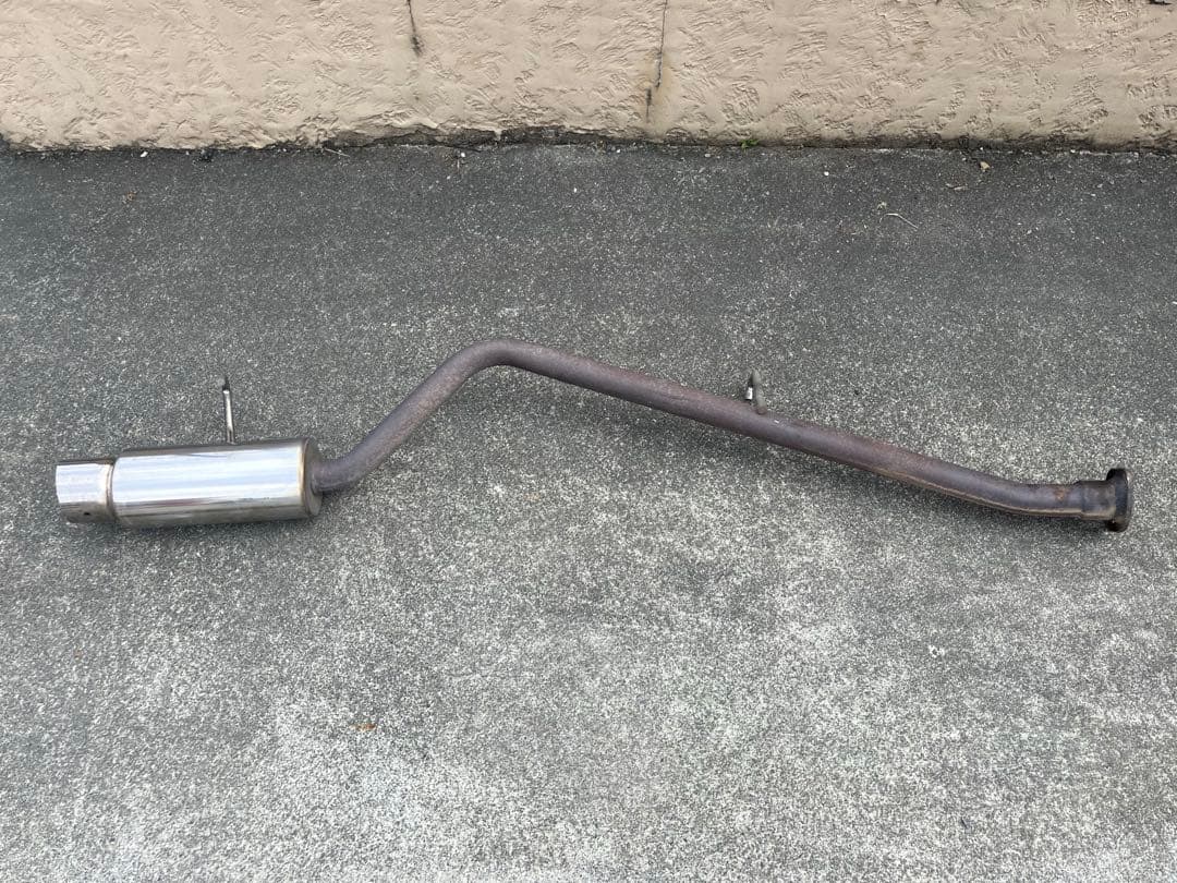 メーカー不明ジムニーja12.ja22用ステンレススチール シングル出しマフラー