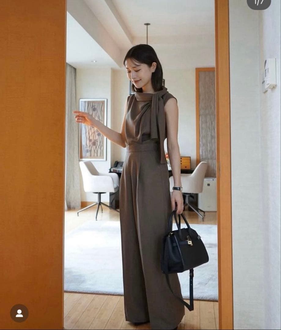 【新品】laubeblanc Side Bow-tie Combinaison