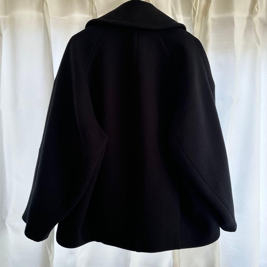 STUMBLY ウールコート コクーンシルエット 36 ブラック