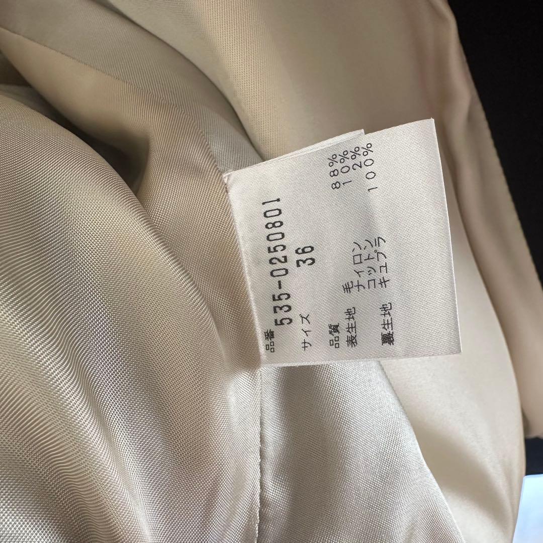 STUMBLY ウールコート コクーンシルエット 36 ブラック