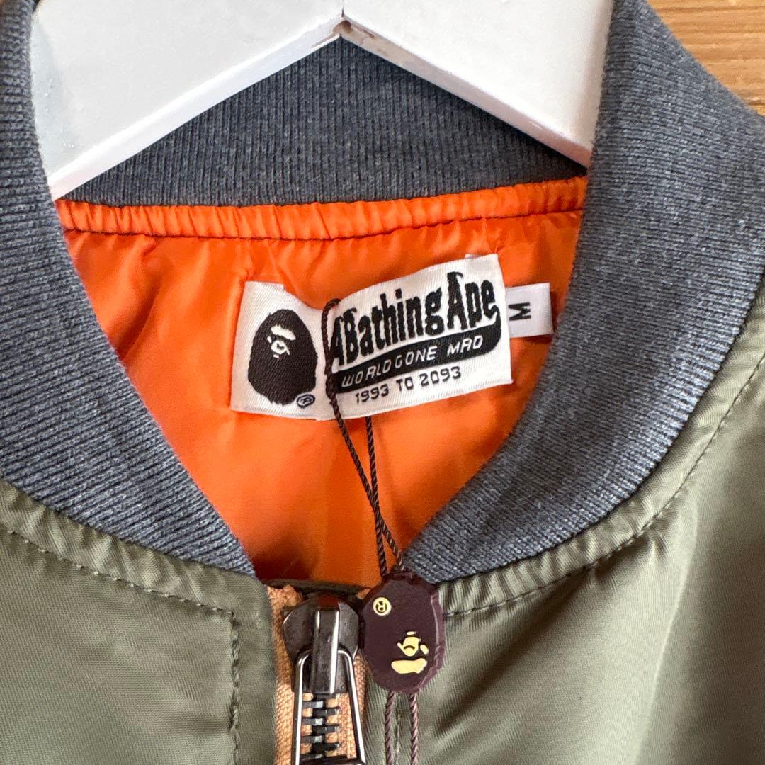 新品　未使用　A Bathing Ape MA-1 M ボンバー　カモ　シャーク