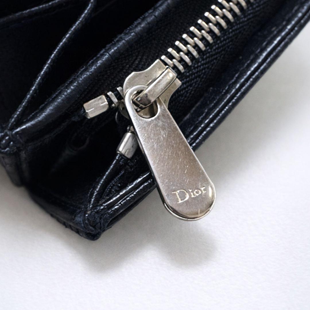 Christian Dior ディオール キルティング 長財布 ブラック