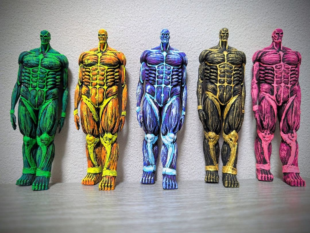 miリペイント フィギュア持ち込み地鳴らしカラフル×5 通常×8 計13体