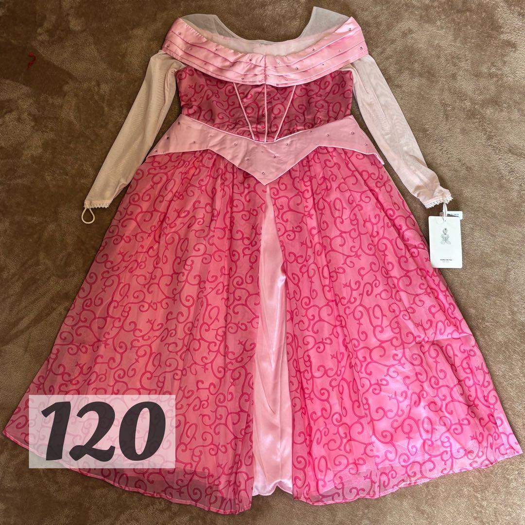 【新品タグ付き】オーロラ姫 ドレス 120cm グリーティング風