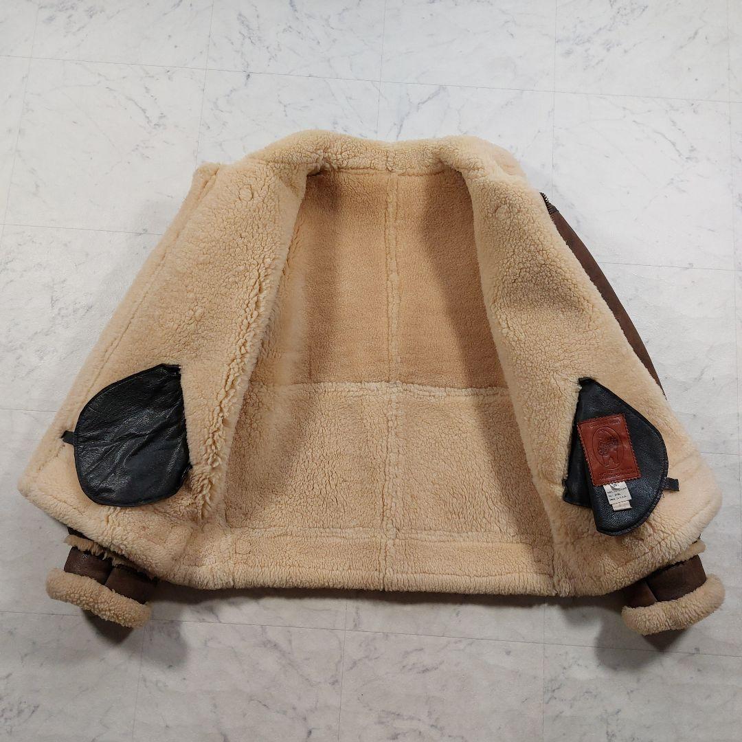 90s USA製 ゴールデンベア B-3 リアルムートンジャケット L相当