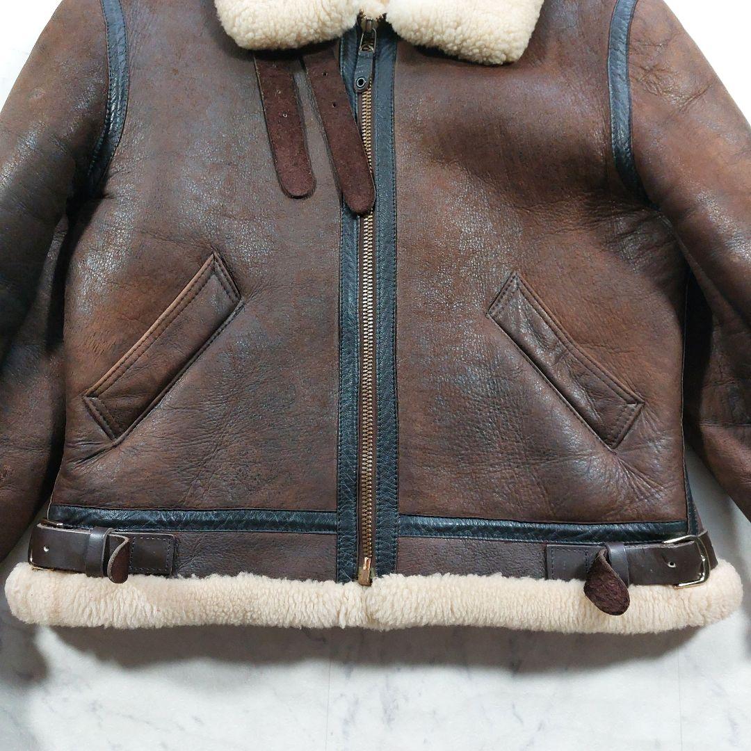 90s USA製 ゴールデンベア B-3 リアルムートンジャケット L相当