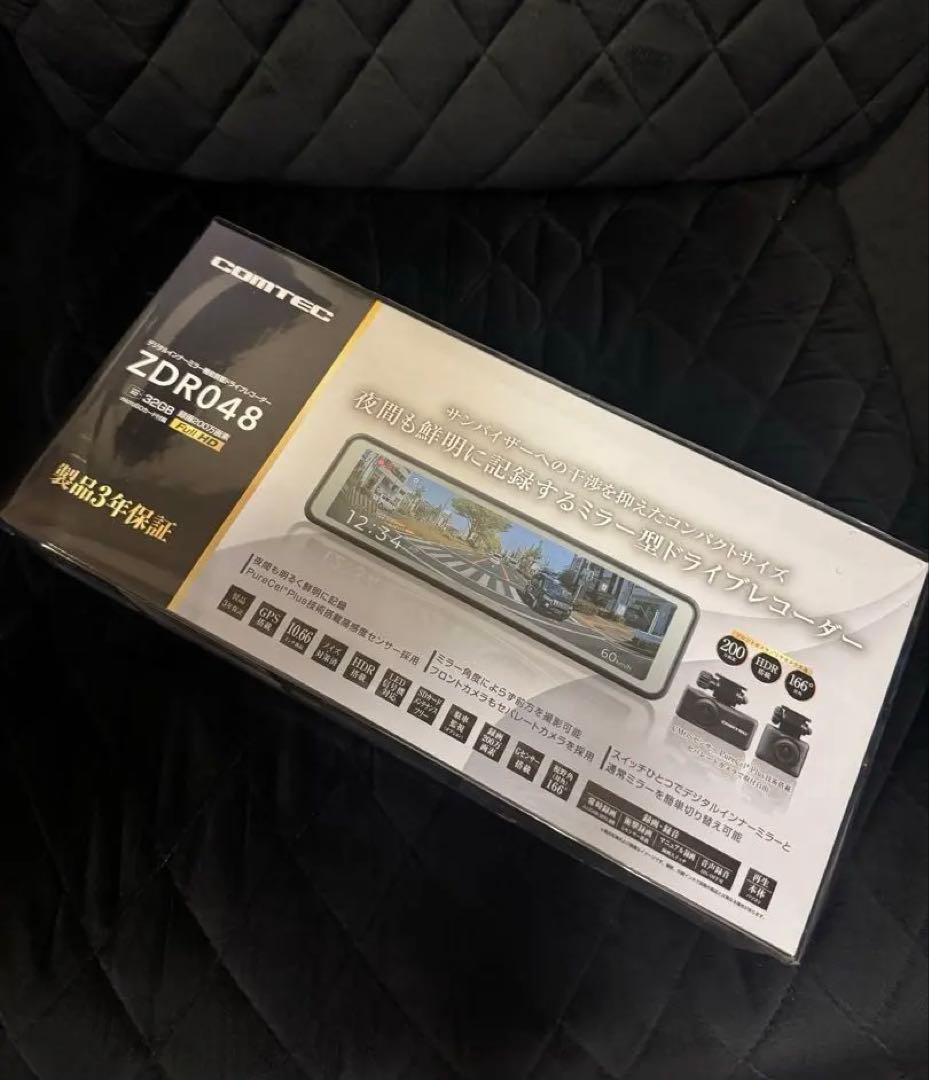 コムテック ミラー型ドライブレコーダー ZDR048