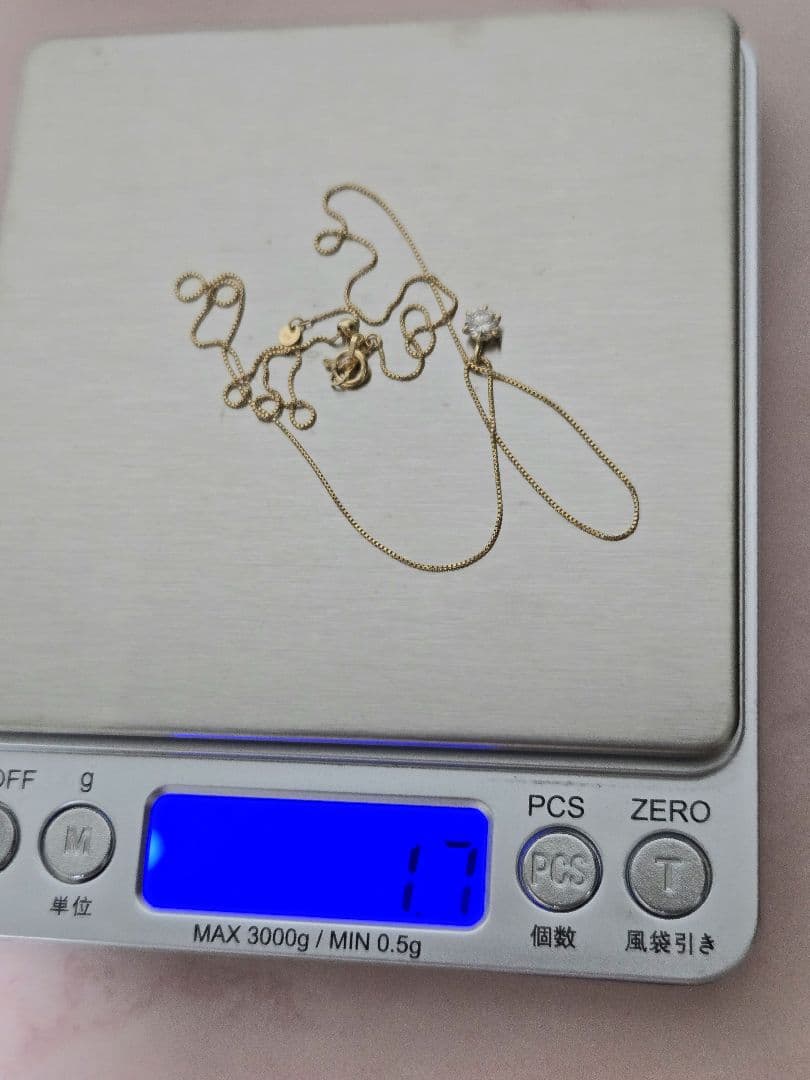 新品　 京セラジュエリー K18 ダイヤモンド ネックレス 0.3ct