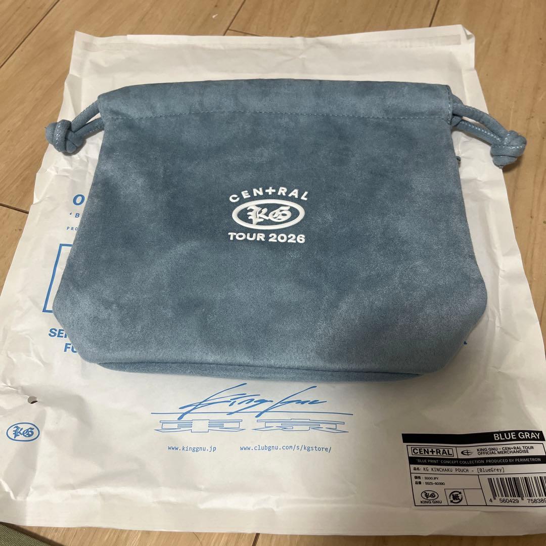 KG KINCHAKU POUCH [ブルーグレイ] King Gnu 巾着