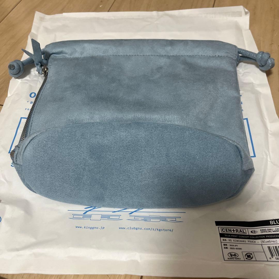 KG KINCHAKU POUCH [ブルーグレイ] King Gnu 巾着