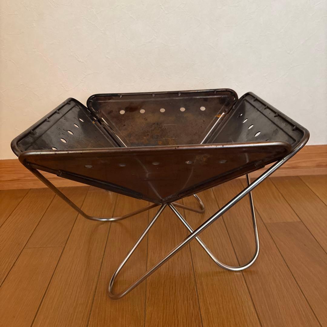 スノーピーク焚き火台Mサイズ、収納袋 とロストル、アイアンレッグ