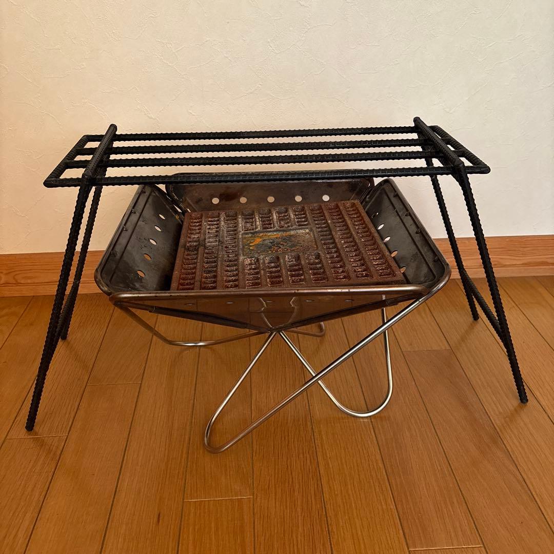 スノーピーク焚き火台Mサイズ、収納袋 とロストル、アイアンレッグ