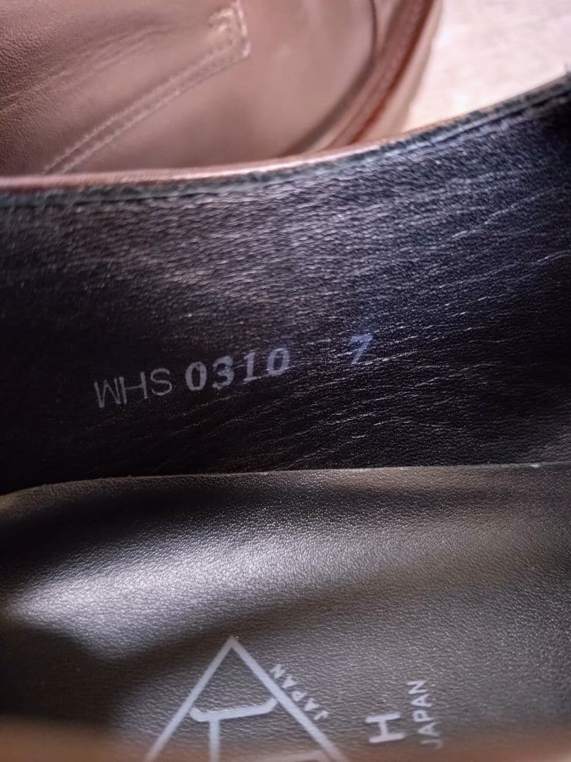 WH ダークブラウン ダブルモンクストラップ サイズ7