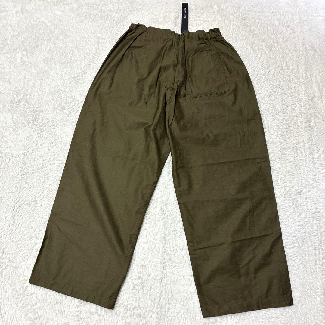 未使用品　mizuiro ind(ミズイロインド)カーゴイージーパンツ　カーキ