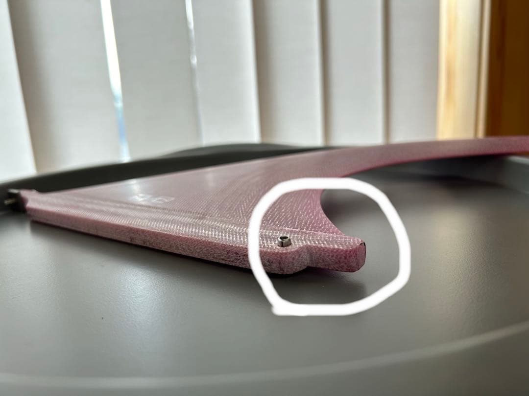 ガトヘロイ　gatoheroi シングルフィン　パープル