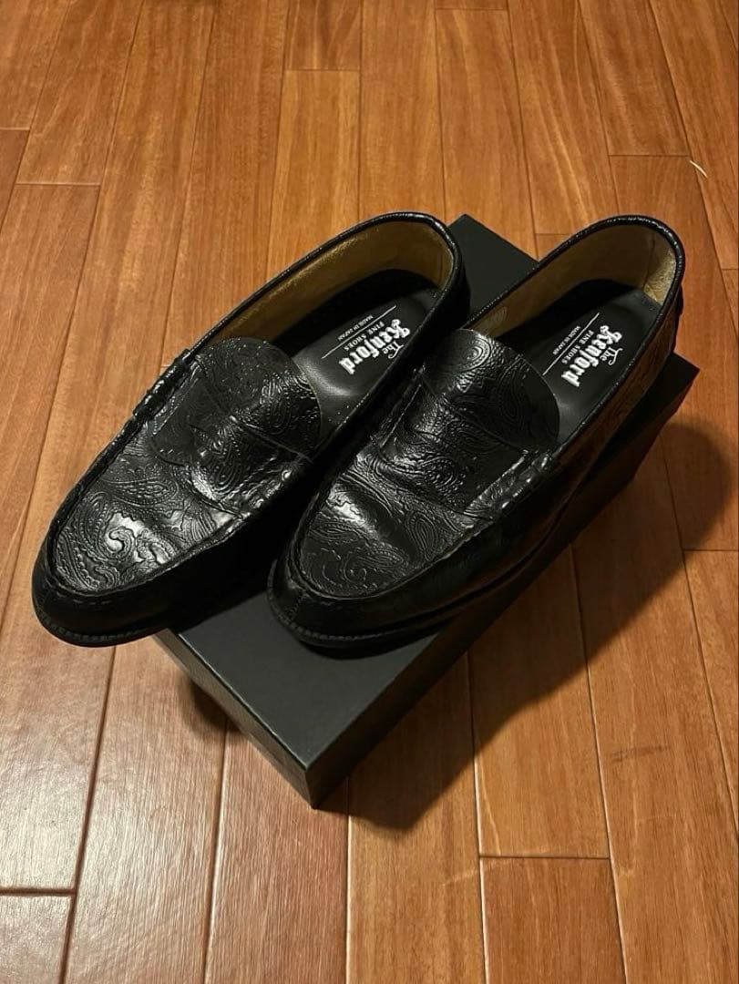 靴 kenford EMBOSSED LOAFERS PAISLEY 26.5cm
