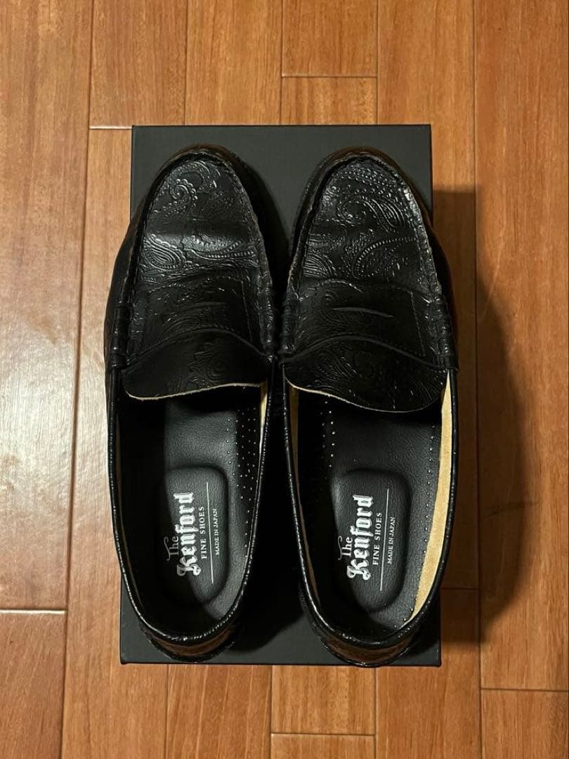 靴 kenford EMBOSSED LOAFERS PAISLEY 26.5cm