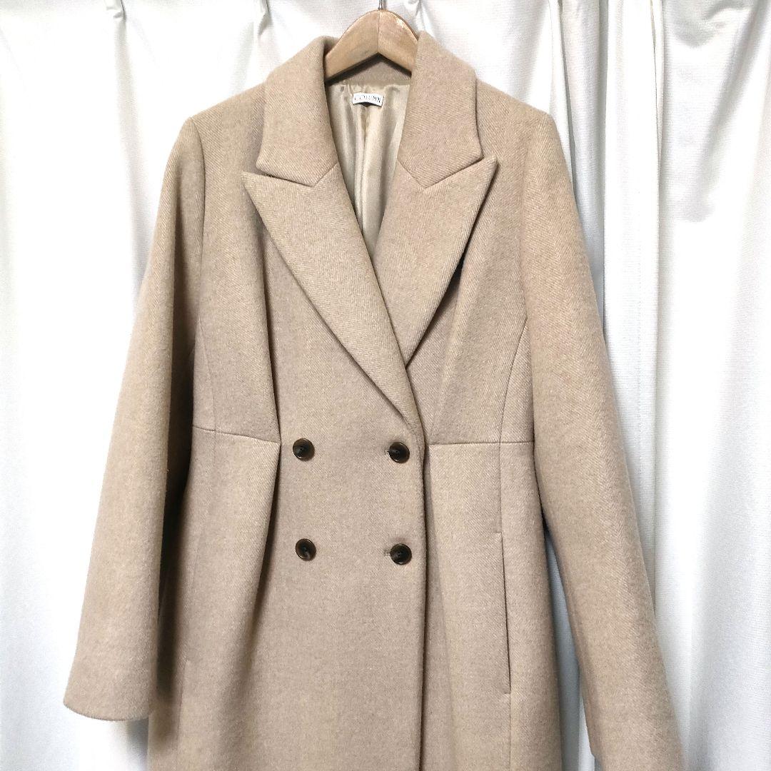 【美品】ESTNATION COLUMN コラム シェイプドダブルコート 36