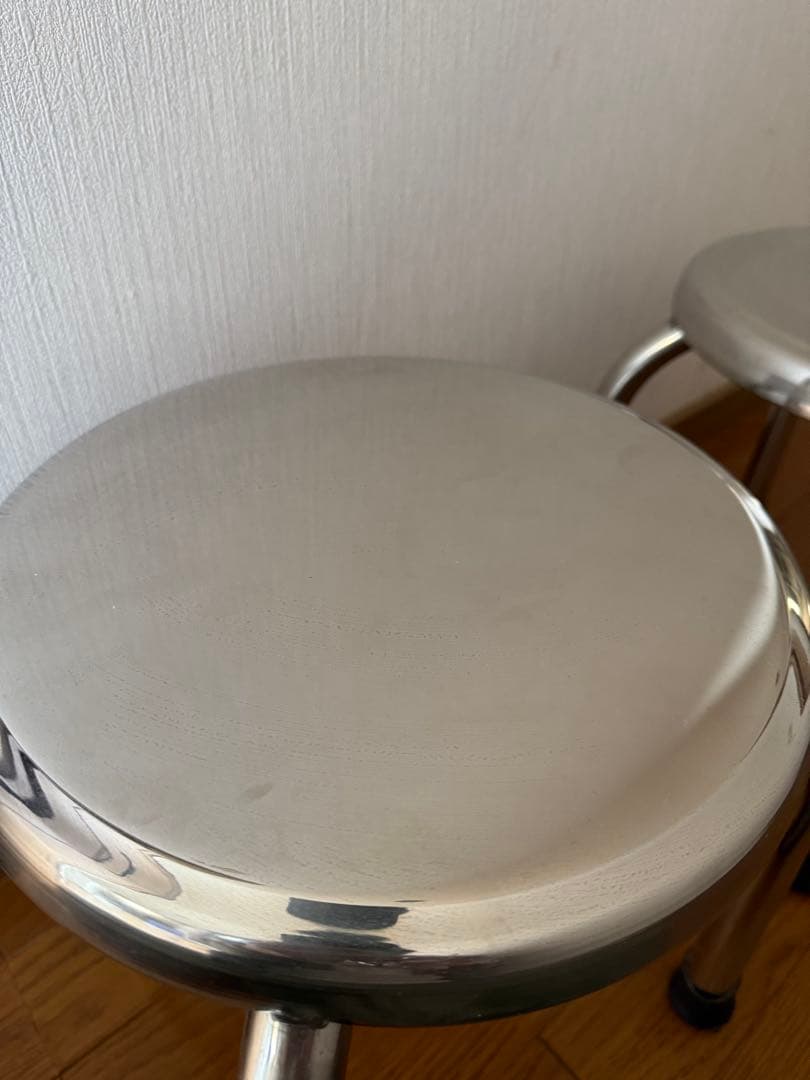 ベトナム屋台・ステンレス製スツール