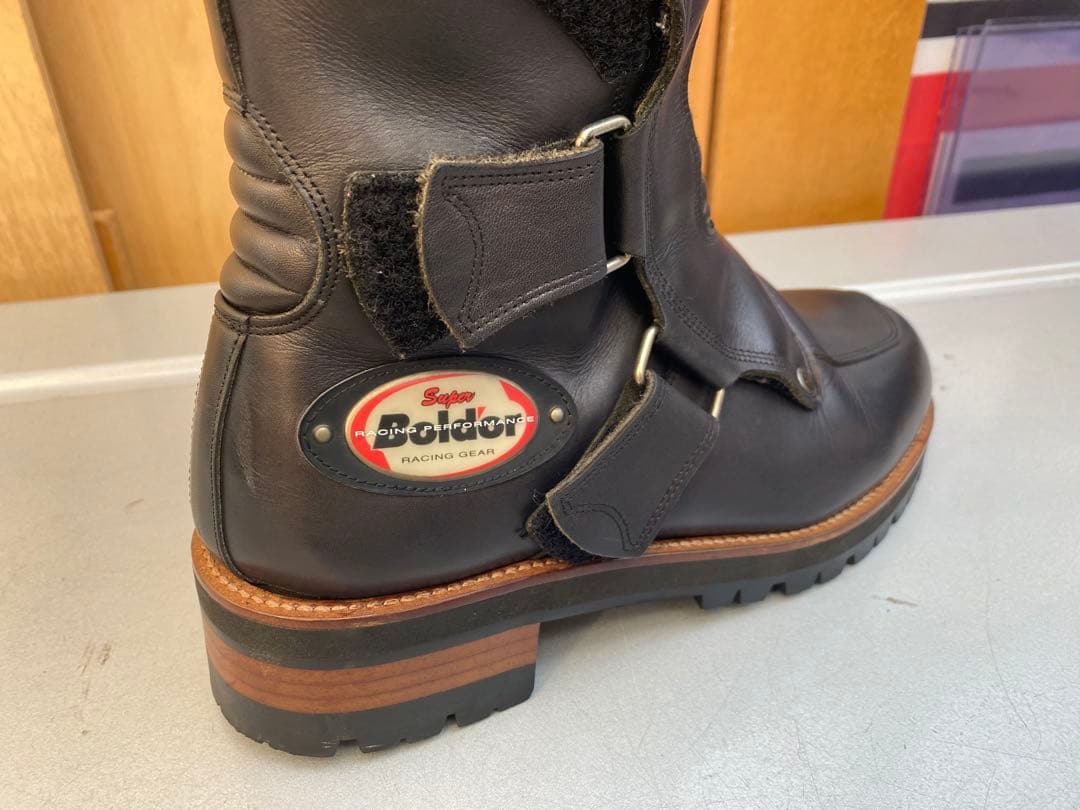 ホンダスーパーボルドール レザーブーツ 黒 26.5cmビブラムソール