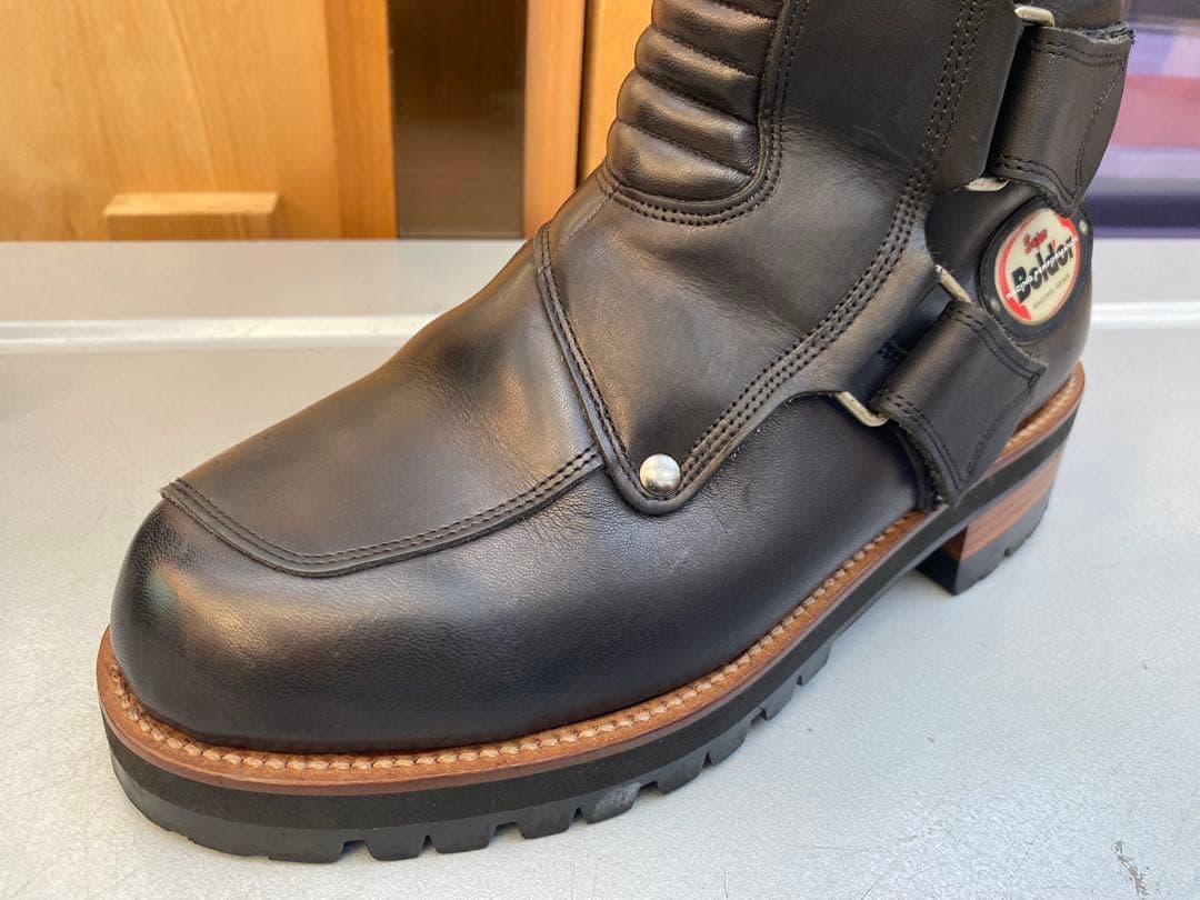 ホンダスーパーボルドール レザーブーツ 黒 26.5cmビブラムソール