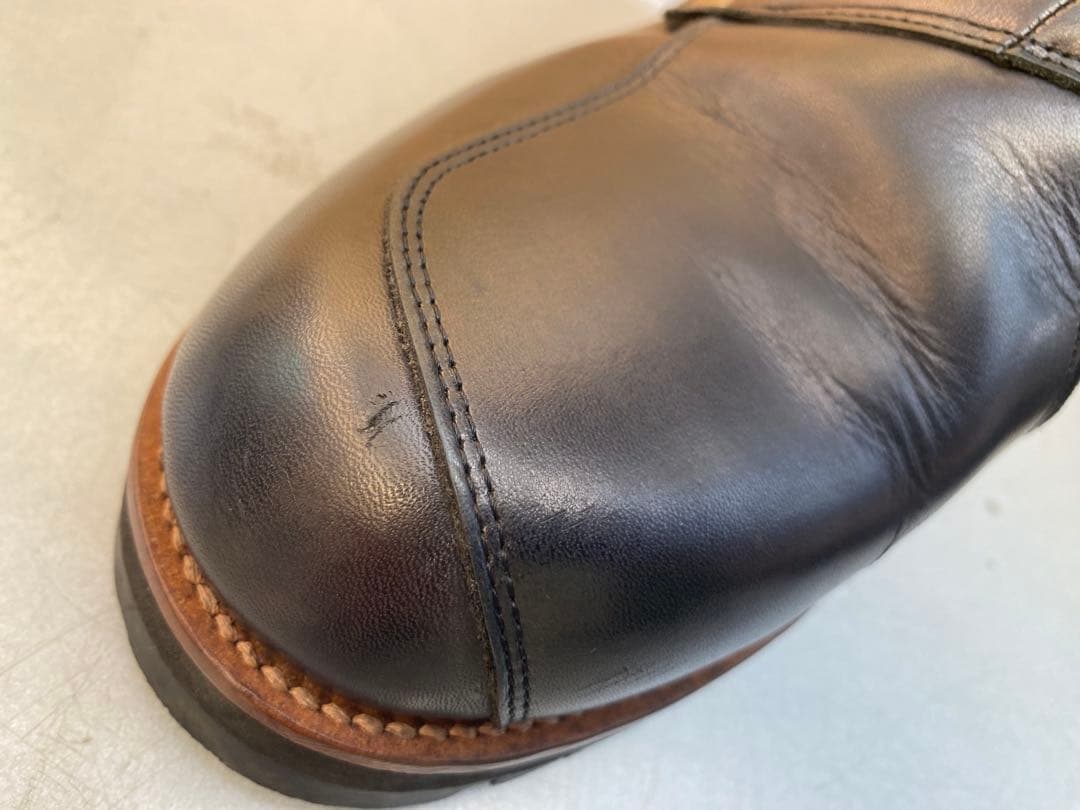 ホンダスーパーボルドール レザーブーツ 黒 26.5cmビブラムソール