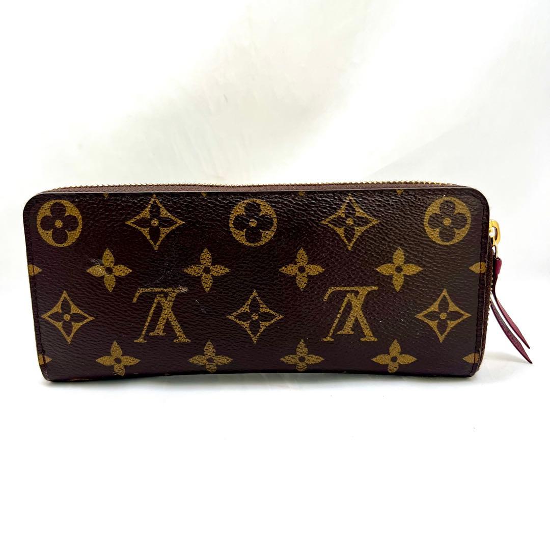 ルイヴィトン モノグラム ポルトフォイユ クレマンス フューシャM60742