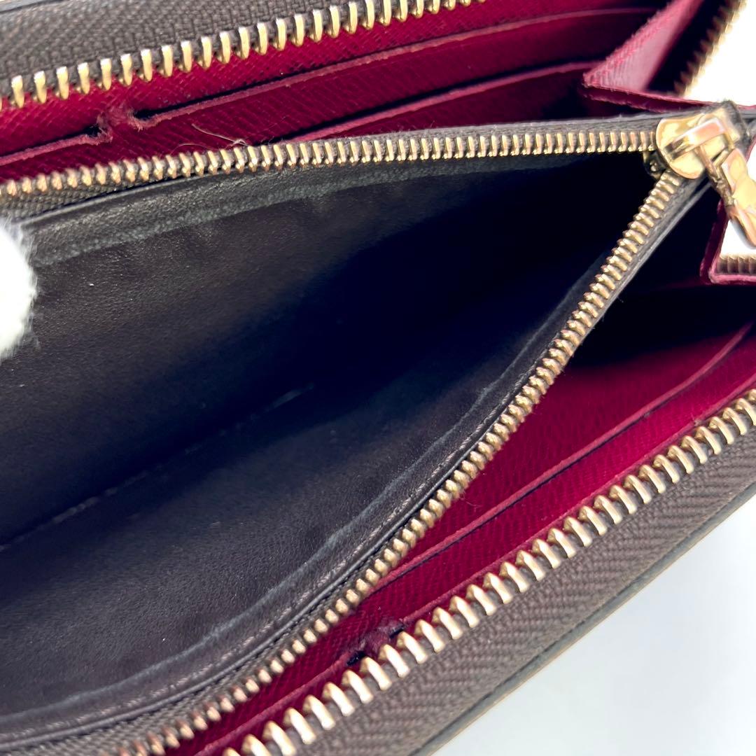 ルイヴィトン モノグラム ポルトフォイユ クレマンス フューシャM60742
