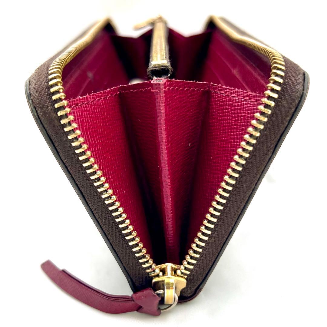 ルイヴィトン モノグラム ポルトフォイユ クレマンス フューシャM60742