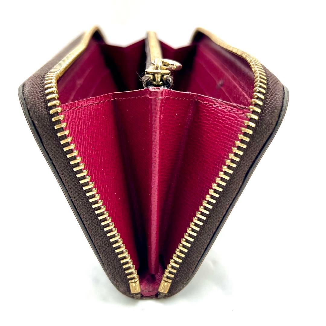 ルイヴィトン モノグラム ポルトフォイユ クレマンス フューシャM60742