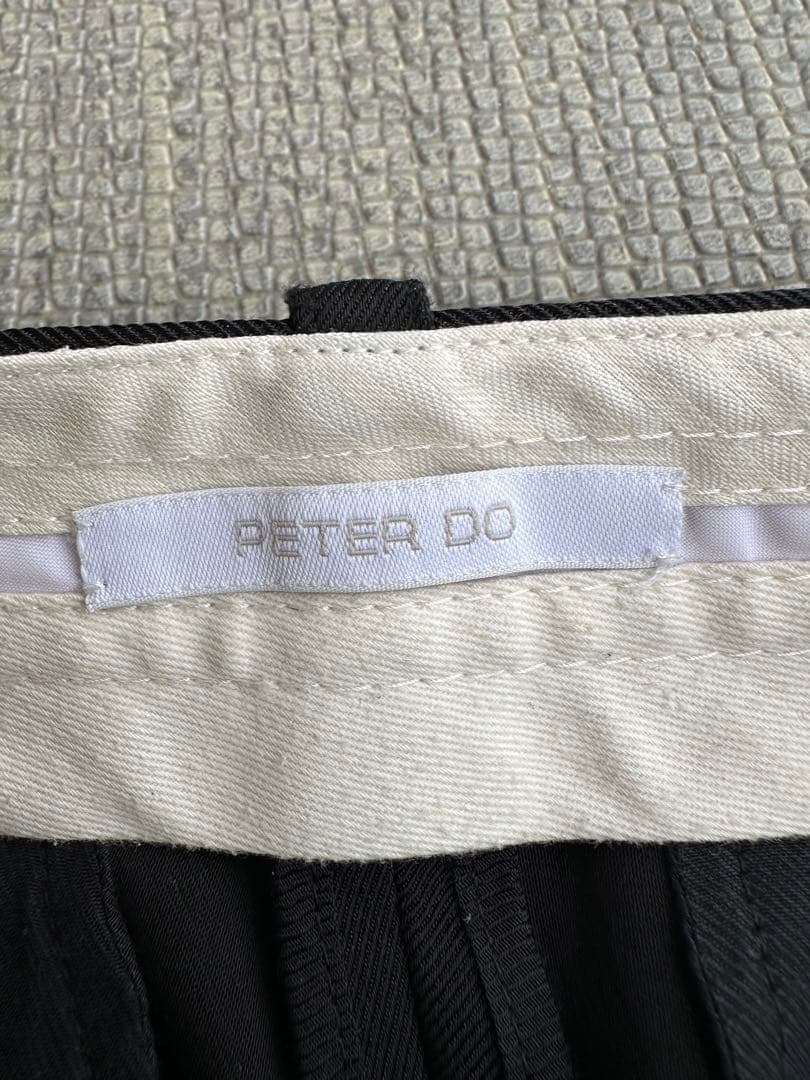 パンツ aw19\"peter do\"wide straight slacks