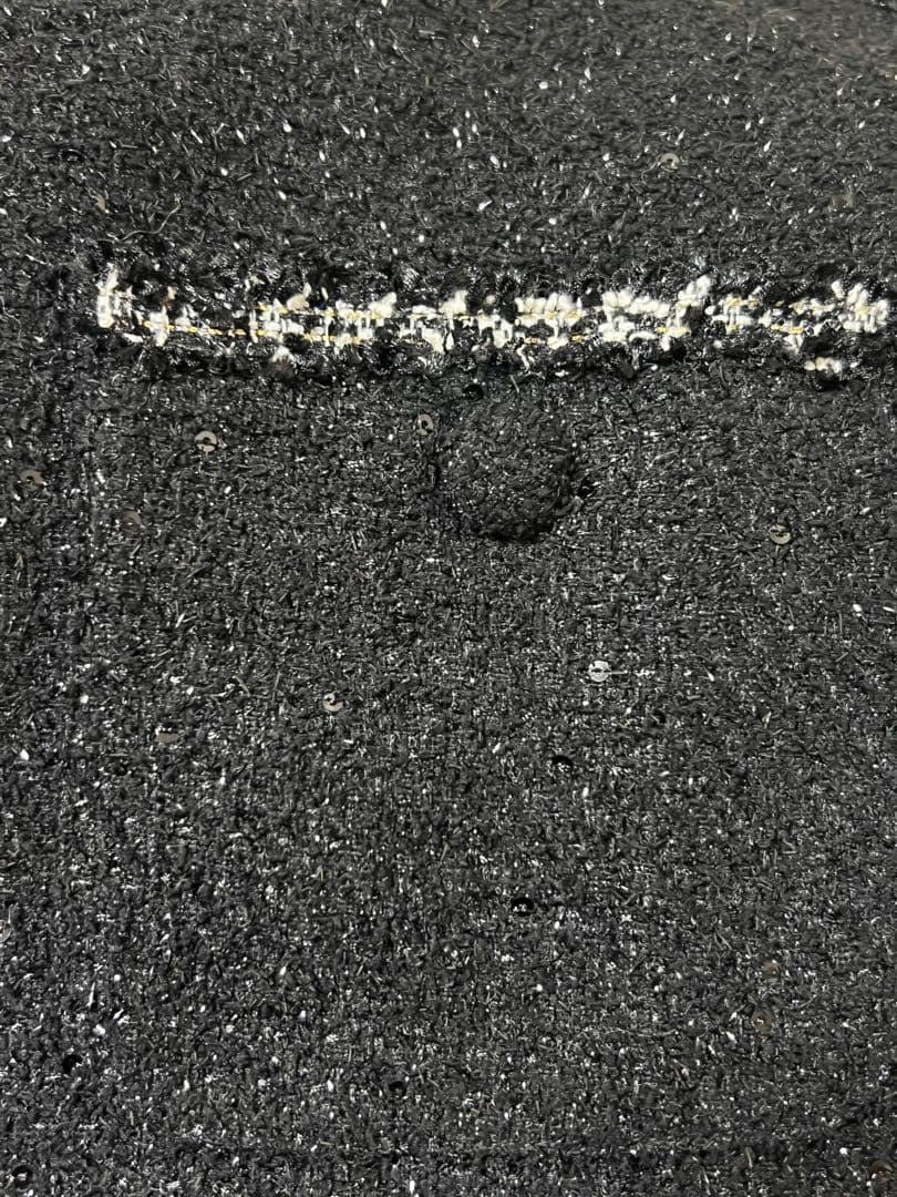 ダーリッチ スパンコールツイードジャケット BLK 新品未使用